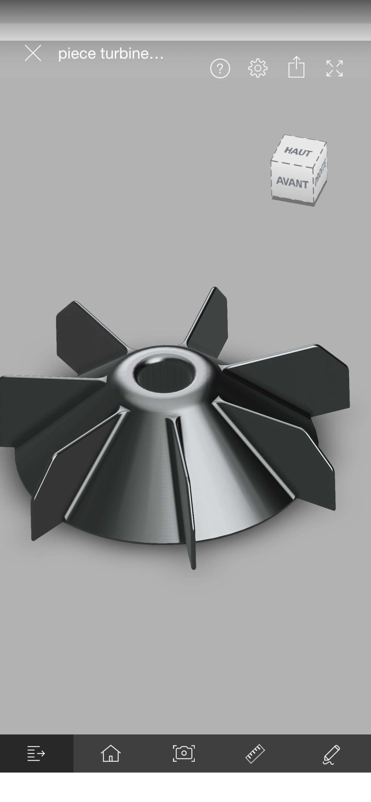 Pièce imprimée et montée